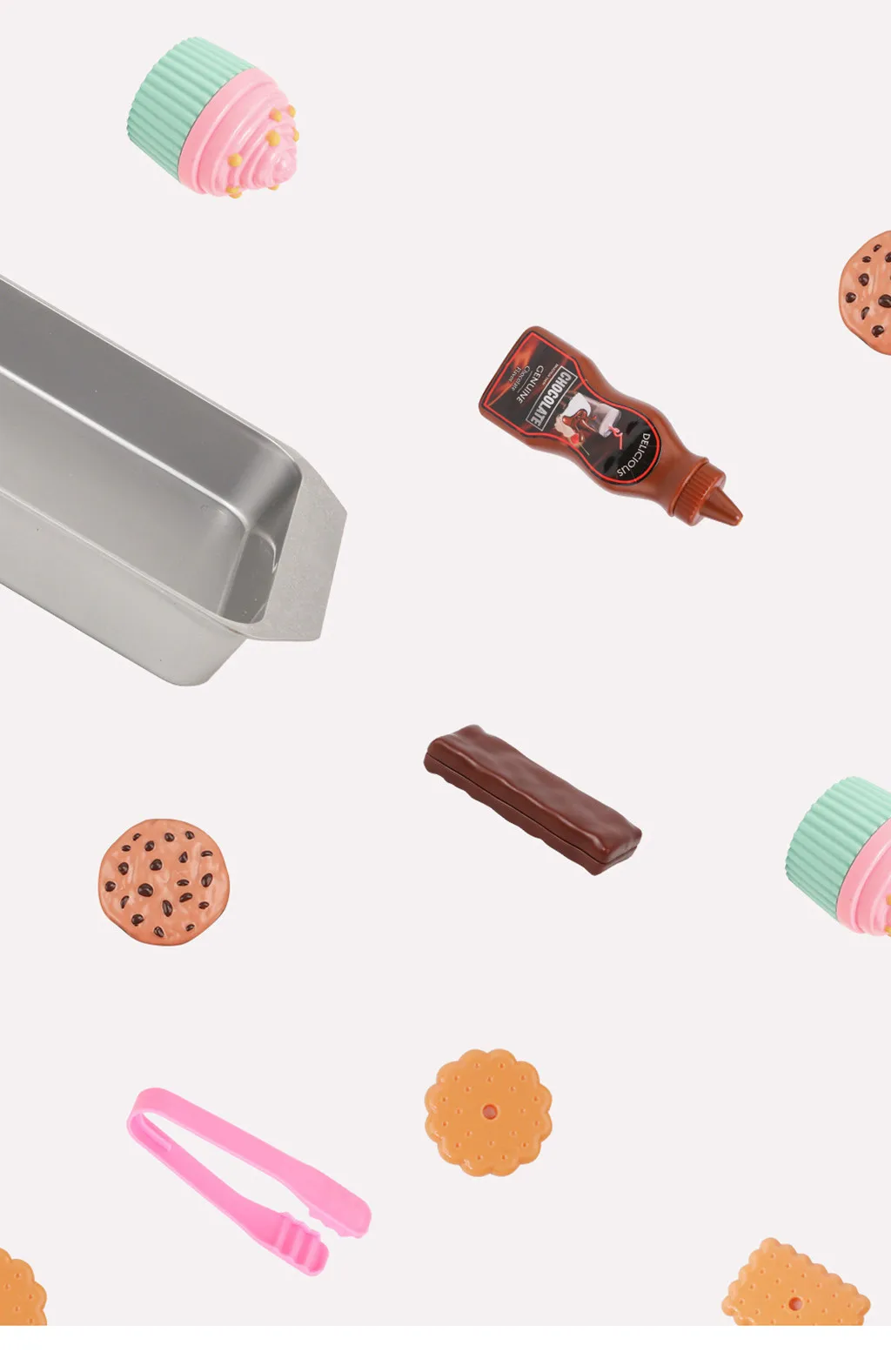 Детская ролевая игра для печенья, продуктов питания, комплект для маленькой девочки моделирование пончик снэк-Еда Кухня классические детские развивающие игрушки M50