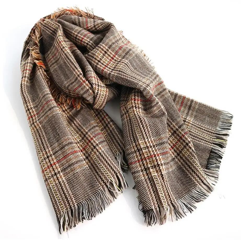 color 34 Женский шарф grueso шаль caliente bufanda grande chal mujeres envolturas Винтаж Polar a prueba de viento chal шарфы 140*140 см - Цвет: color 34