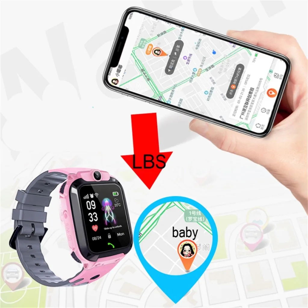 Для samsung galaxy watchKids LPS локатор трекеры Смарт-часы телефон SOS анти-потеря водонепроницаемые часы для samsung часы 46 мм