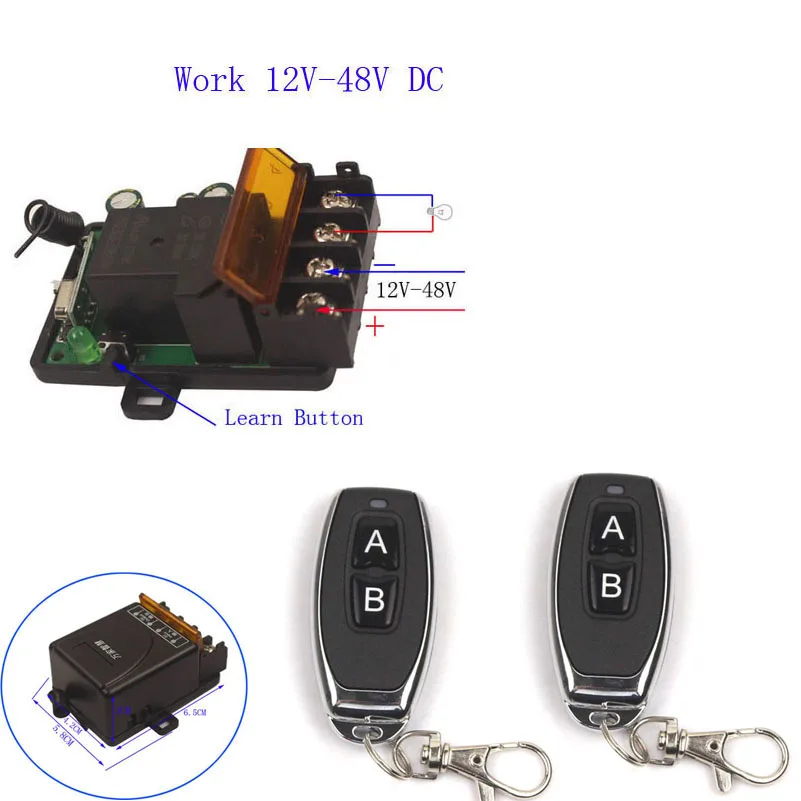 Беспроводной пульт дистанционного управления для водяного насоса 433 МГц 12 В 24 36 48