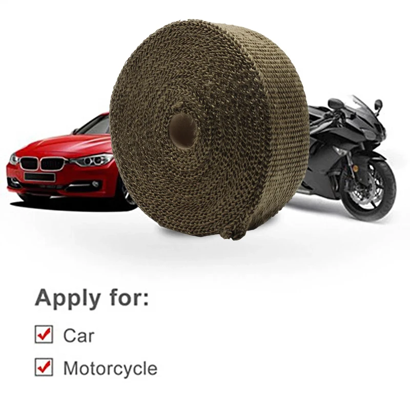 Теплозащитная лента для выхлопных газов обмотки мотоциклов термозащитная с