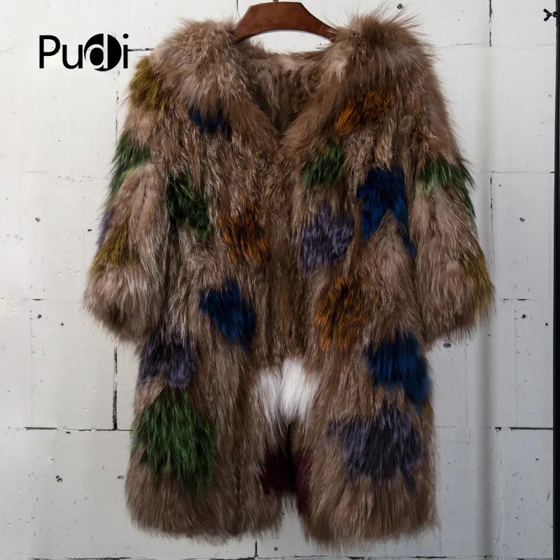 

CT7039 Новинка зимы Для женщин шуба из натурального Лисьего меха, свитер, жакет