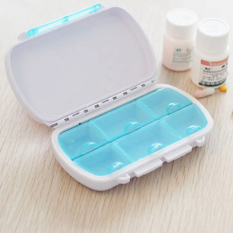 

Portable Health Care Candy Colors Sort Folding Vitamin Medicine Pill Box Makeup Storage Case Container Pill Cases & Splitters