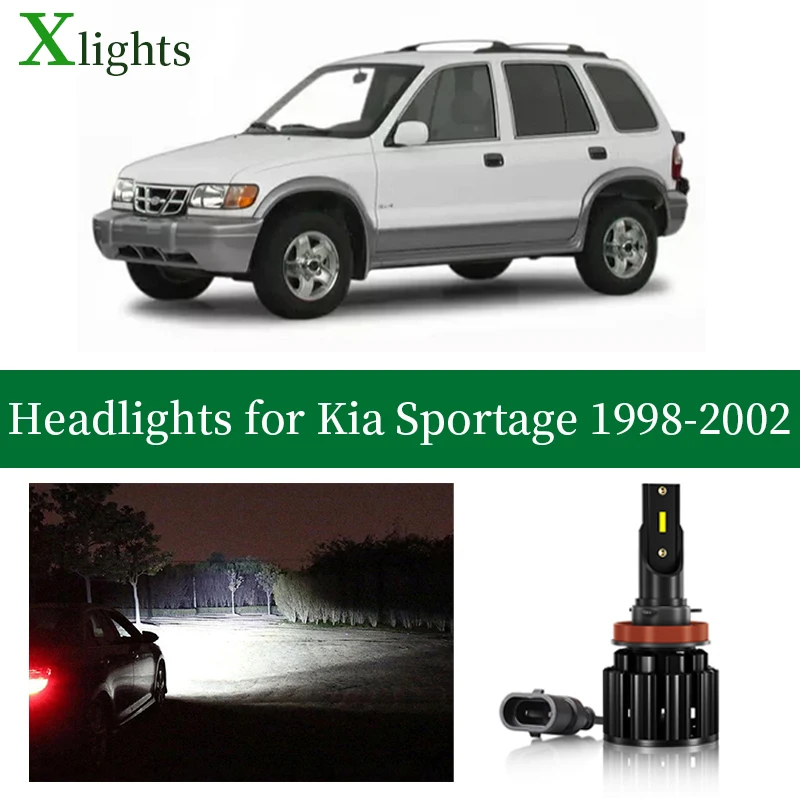 Xlights для Kia Sportage 1998 1999 2000 2001 2002 светодиодные фары ближнего света Canbus автомобильные лампы фары аксессуары
