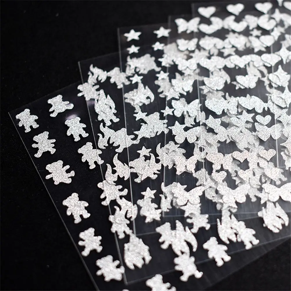 

Flame Korean Star Love Bear Self-adhesive Nail Art Decorations DIY Nail Decals Manicure Accessories Nail Sticker