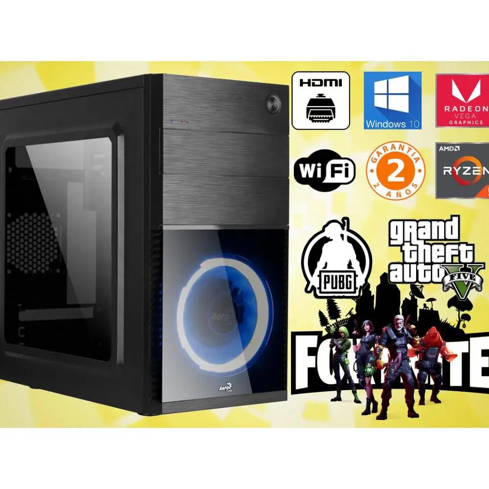  PC Gaming Ryzen 5 3400G 8 hard GB/16 GB RAM 500 GB/ТБ HDD 120/ 240 SSD GPU: RADEON RX VEGA 11 WINDOWS 10 2 года гарантии
