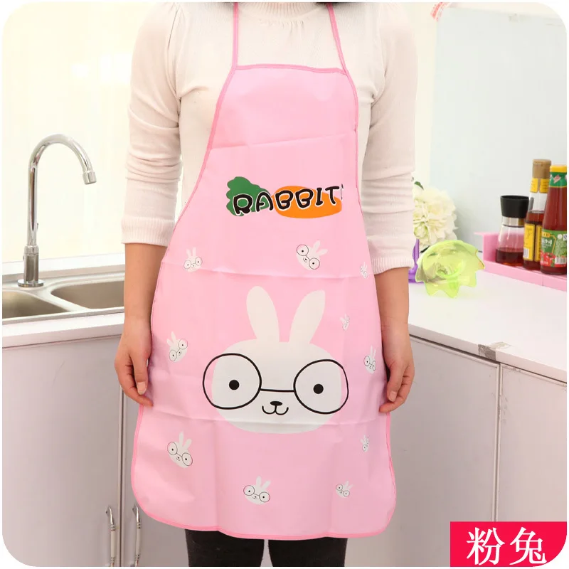 

Cute Cartoon Waterproof Oil-proof Lady Apron Fashion Kitchen Cooking Apron Kitchen Accessories