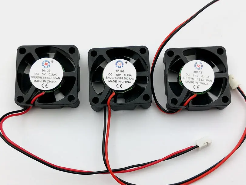 1 шт. Бесщеточный вентилятор охлаждения постоянного тока 2 pin 3010s 5 В/12 В/24 В лезвий