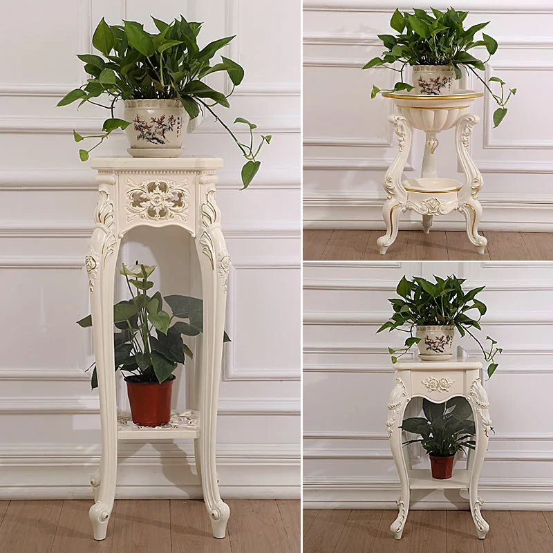 

GY Living Room White Flower Stand Living Room Balcony Multi-Layer Multifunctional Indoor Floor Creative Scindapsus Jardiniere