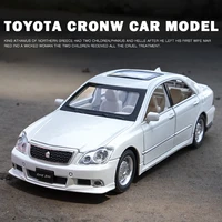 132 toyota alloy classic crown car model diecasts metal toy vehicles car model simulation sound light collection kids toy gift