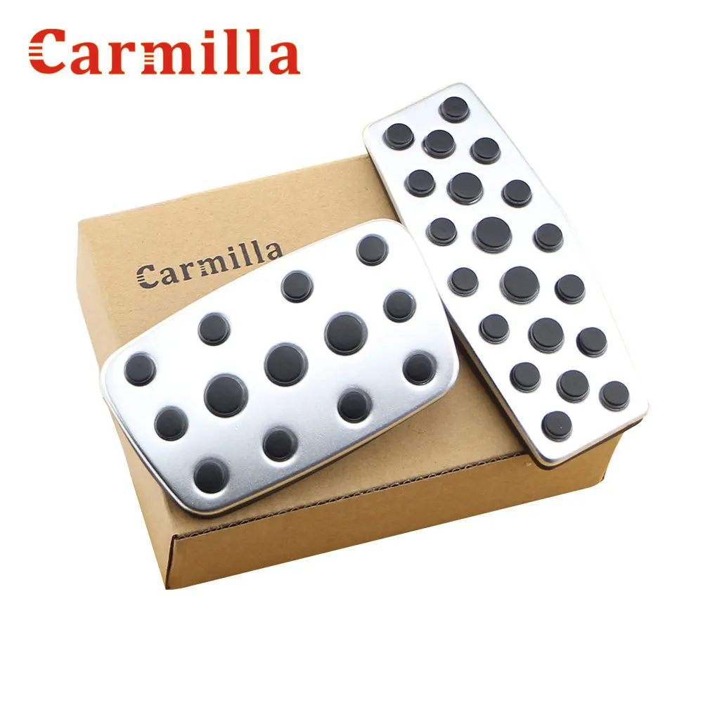 Carmilla Нержавеющая сталь ручной дроссель сцепления тормоз ножная педаль чехол для