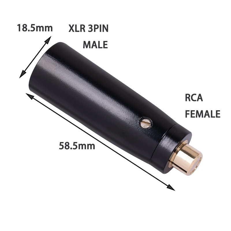 

2 Pack Female RCA to XLR Male Adapter, XLR to RCA Converter Audio Coupler Connector for Microphone Connections