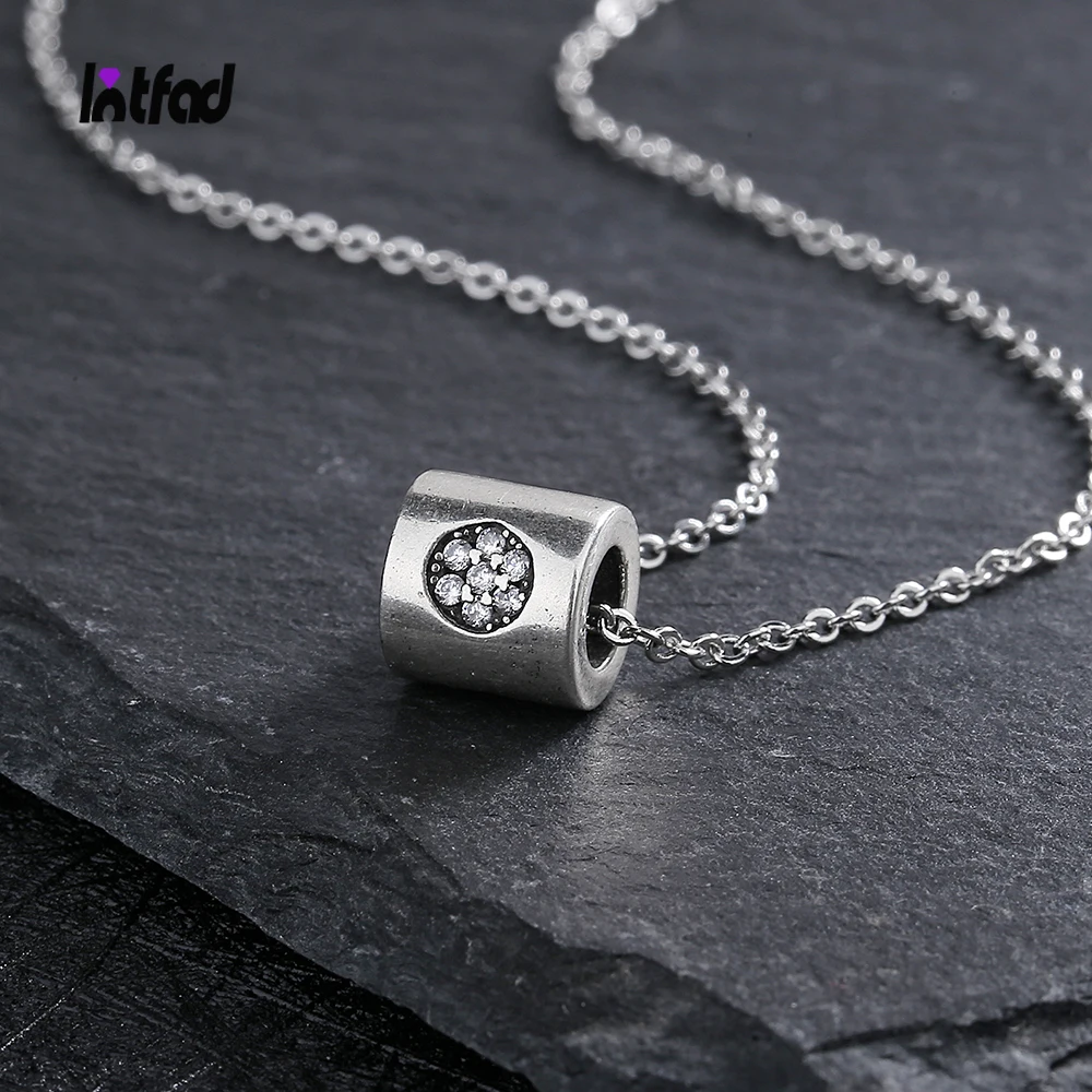 

Rotating Lucky Necklace S925 Sterling Silver Shining Flower Zircon Necklace Engagement Wedding Gift for Women Chain Jewelry