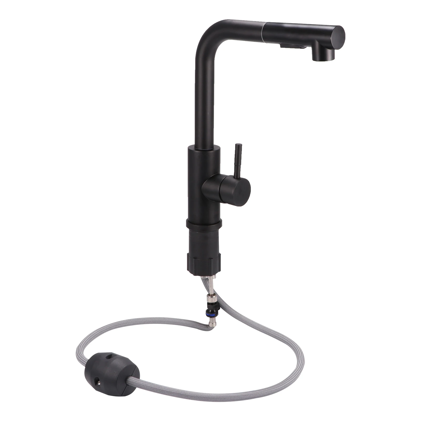 

1 PC Single Handle Faucet 360-Degree Rotatable Pull-Out Faucet With Two Spray Modes Rotatable Faucet For Home