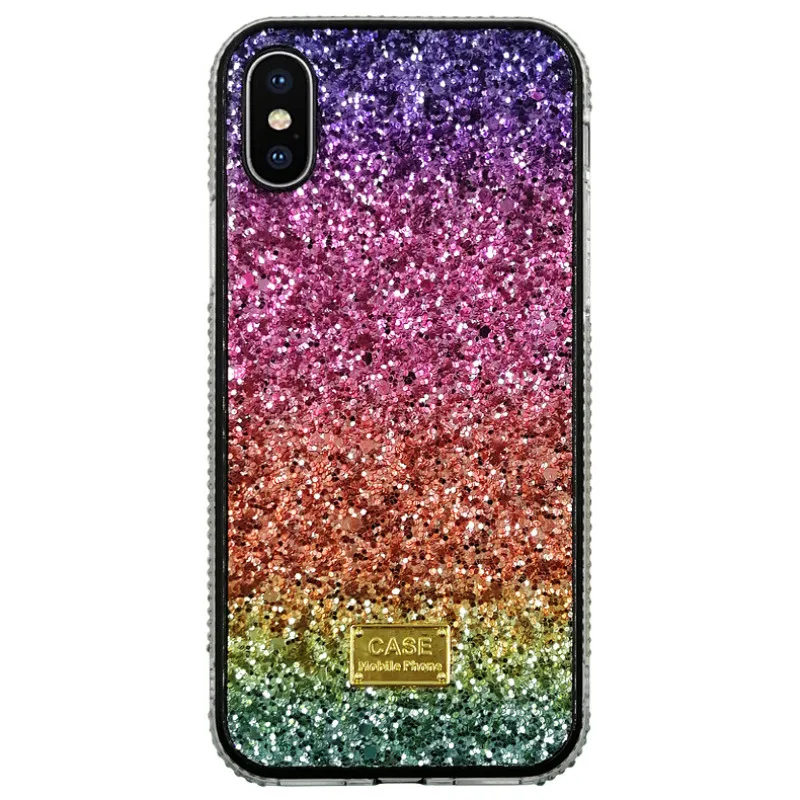 

For iphone 12 pro max case Luxury Rainbow Glitter For iPhone XR X XS Max 6 6S 7 Plus 8 Plus iphone11 11 pro max Cover For Girls