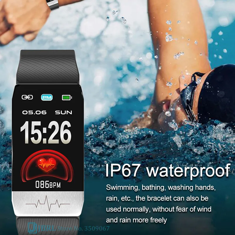 Тела Температура Smartband Женский фитнес трекер Смарт браслет для мужчин спортивные