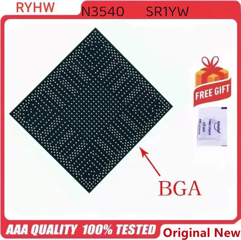 Бесплатная доставка (1-10 шт.) 100% Новинка SR1YW N3540 bga чип процессора reball с шариками IC