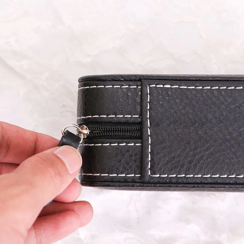 

1 Pcs Jewelry Box Travel Organizer Makeup Lipstick Storage Box Black & 1 Pcs Small Jewelry Box Tie Clip Organizer