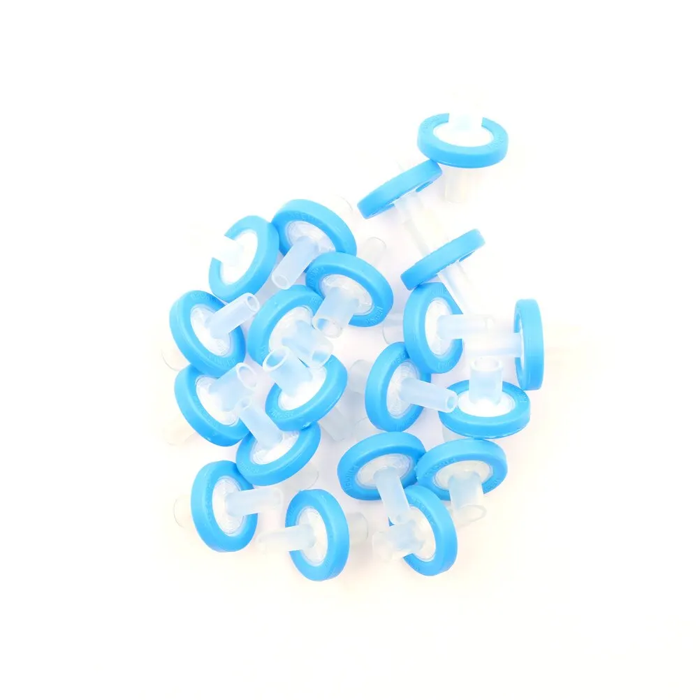 20 шт. Новый шприц фильтр 13 мм 0 22 микрон изготовлен из нейлона одноразовые