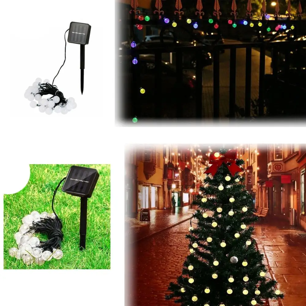 100% абсолютно новый 30 светодиодный светильник на солнечной батарее с бусинами