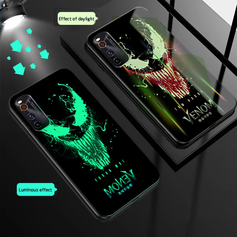 Светящееся Стекло Aurora для Vivo X30 iqoo Neo 3 Pro S1 V15 V17 S5 S6 Z6 Y50 Y90 чехол Y3 Y12 Y15 Y17 U3X