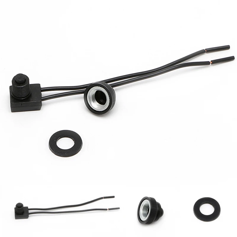 12V Водонепроницаемый кнопочный переключатель ВКЛ ВЫКЛ с 4 &quotпровода для