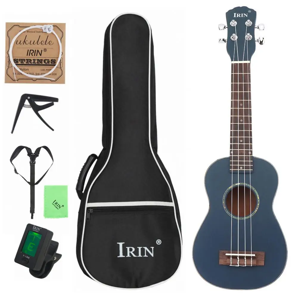 21 дюйм сопрано укулеле ель дерево 15 лад четыре струны гитара + сумка тюнер струна