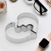 wear resistant cake mold widely use 304 stainless steel heart shaped diy cookie mould for home