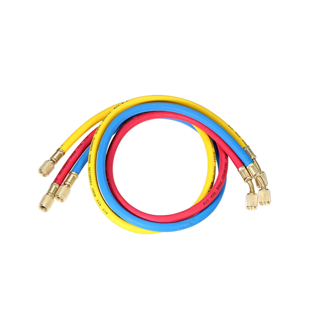 3 шт. 1/4 дюйма SAE Universal R12 R22 R502 комплект датчиков трехцветные зарядные шланги для