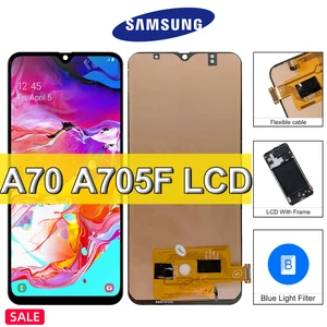 100 tested a70 6 7 lcd display for samsung galaxy a70 a705 a705f sm a705mn lcd display touch screen digitizer assembly free global shipping