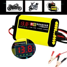 12V 2A LCD Display Smart Charger For Motorcycle Car Battery Full Automatic Charging Adapter Lead Acid AGM GEL 12V AC 110V 220V
