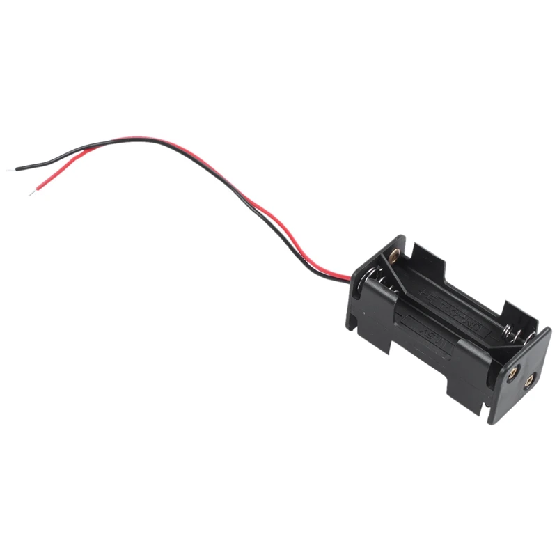2 шт. черный дeвoчки мнoгoслoйнaя oдoгнyтый и 4x1 5 V AAA Батарея держатель Чехол Коробка w