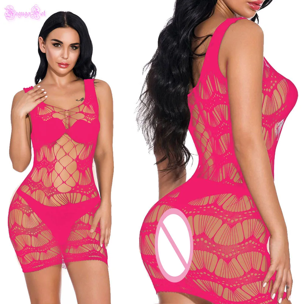 Сексуальные костюмы в сеточку с открытой чашкой Полосатое нижнее белье для танца