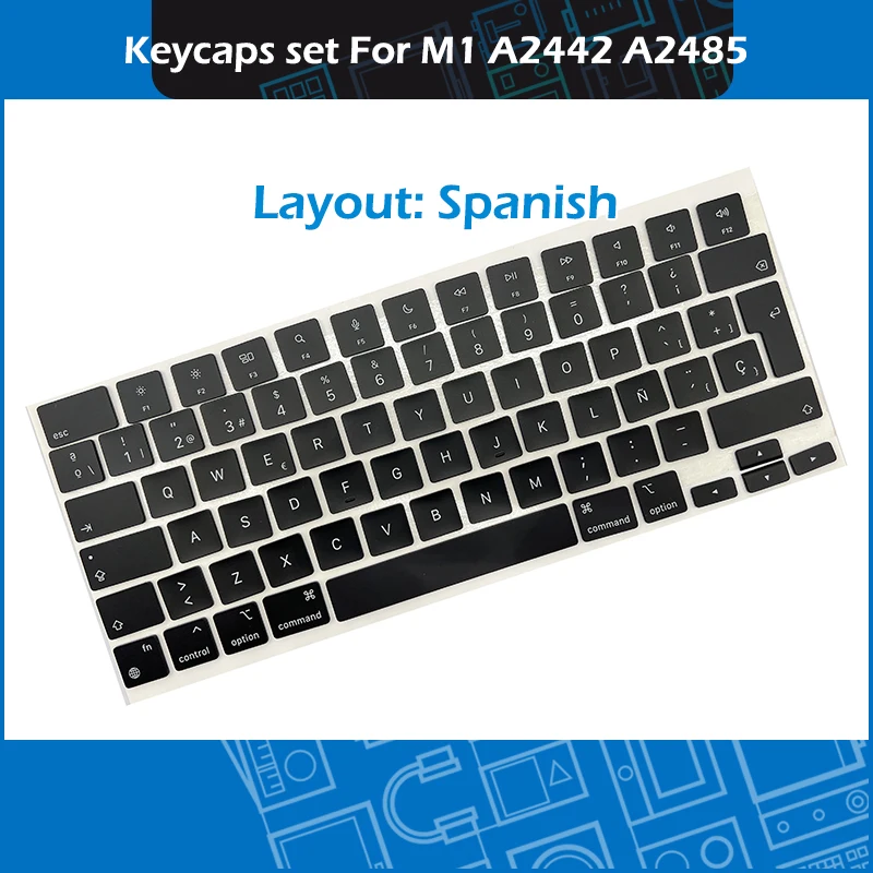 Оригинальные клавиши A2442 A2485 Teclas españolas с испанскими клавишами колпачки для клавиш