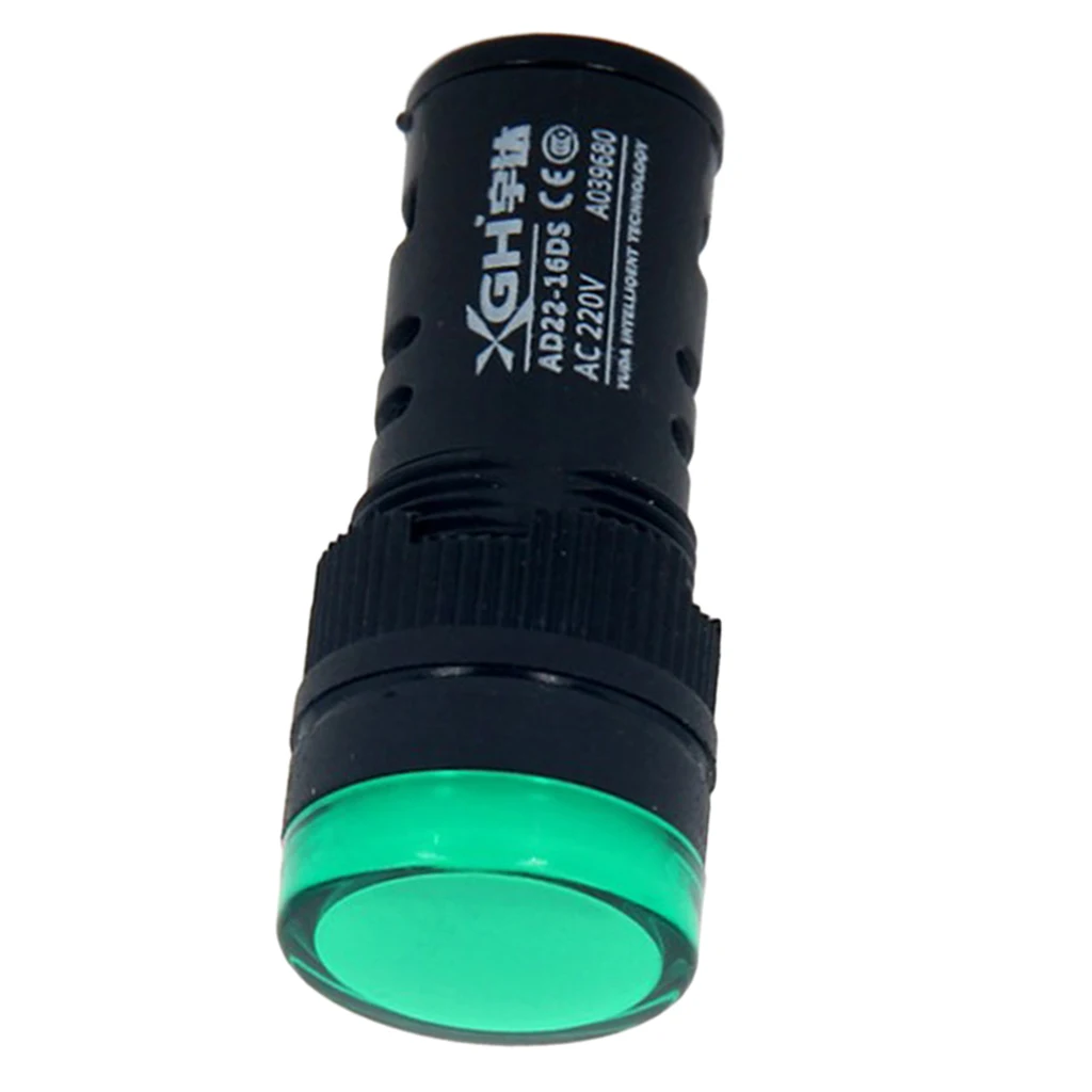 AD22-16DS AC 220V энергосберегающий светодиодный светильник с индикатором высокая