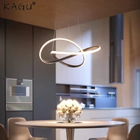 modern irregular led chandelier light aluminum acrylic ceiling hanging lamp dining room pendant restaurant suspension light