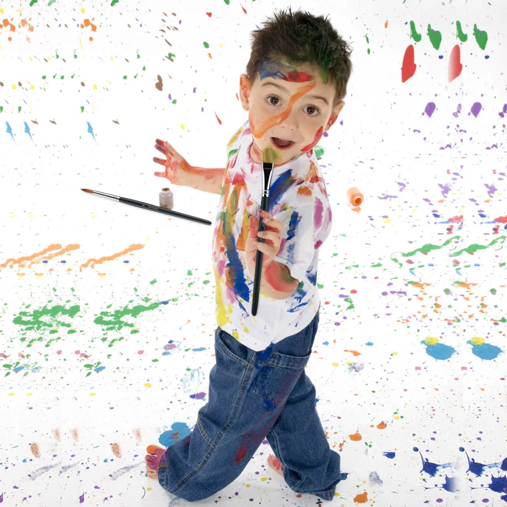 

UEETEK 12pcs Brush Set Nylon Hair Paintbrush Set Artist Watercolor Acrylic Oil Painting Supplies