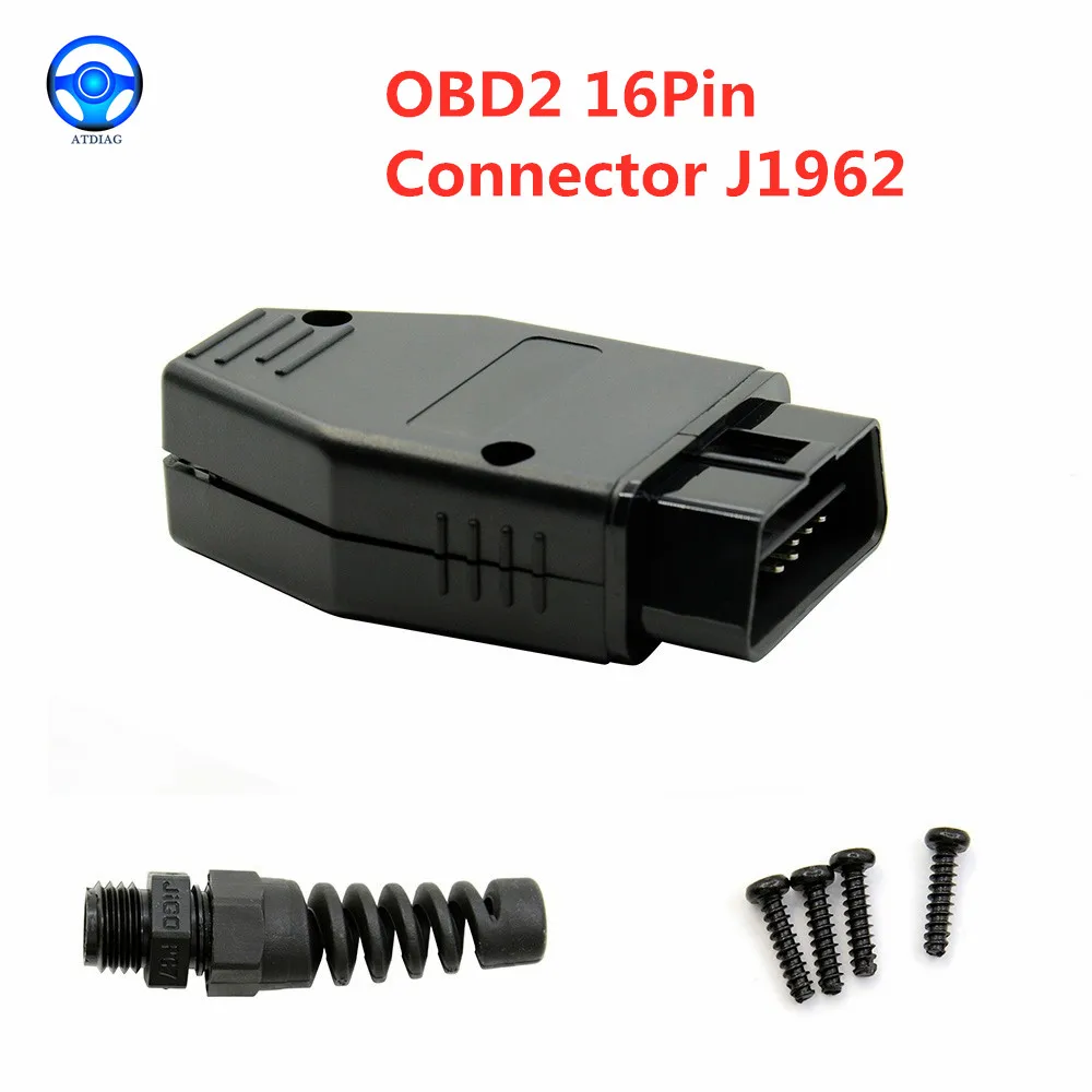 Штекерный адаптер OBD2 OBDII EOBD JOBD ODB ODB2 ODBII EOBD2 OBD11 ODB11 j2010 Штекерный разъем WiringOBD2 16-контактный разъем Бесплатная доставка