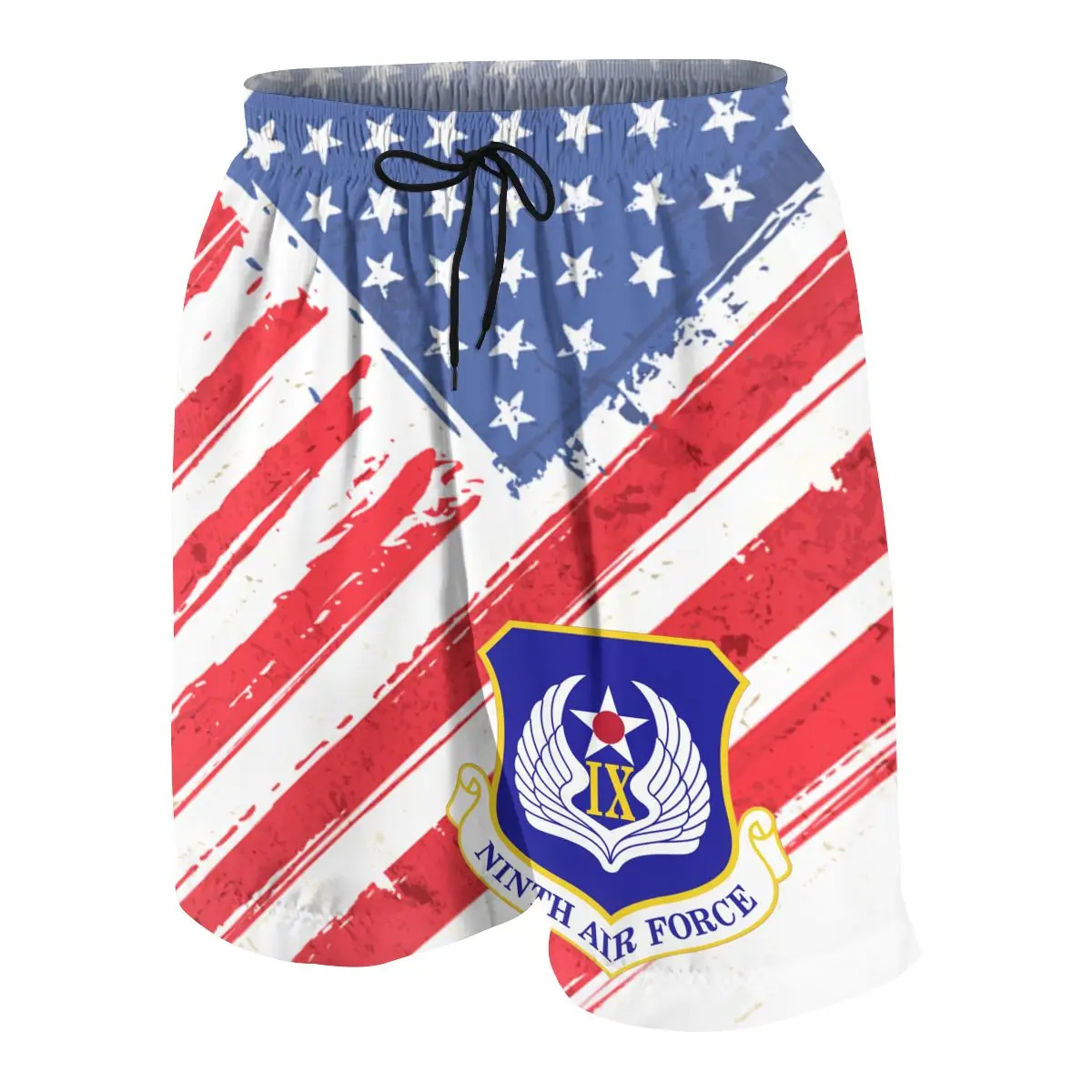 

US Ninth Air Force Decal Sticker Casual Shorts Fitness Summer Cool Short Pants Jogger Workout Teen Beach Breeches Quick Drying