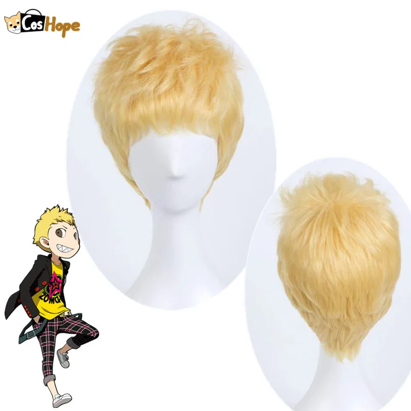 Парик для косплея Persona 5 Ryuji Sakamoto термостойкие синтетические короткие волосы
