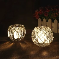 candle holder european crystal creative romantic glass candlelight dinner wedding birthday bar decoration home decoration