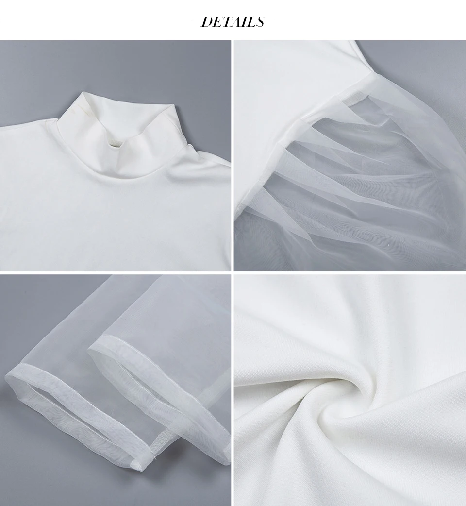 Gagaopt O Neck Mesh Crop Tops Women Autumn Shirts Lady Sexy Perspective Stitching Party Blouse