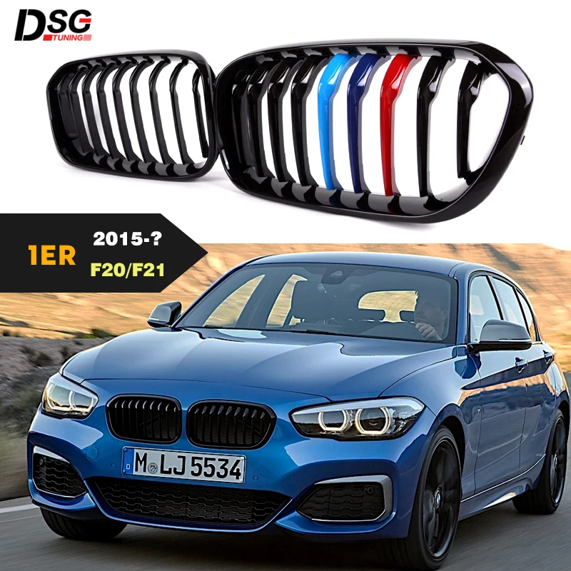 F20 LCI Карбоновый + ABS передний бампер с решеткой для BMW 1-серии Фейслифтед F21 (2015 - 2018) 120i 118i 118d 116i M135i.