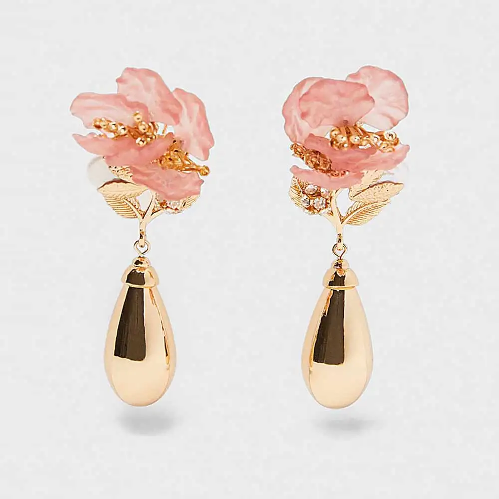 Женские серьги с ананасовым кристаллом Girlgo Длинные вечерние серьги-подвески