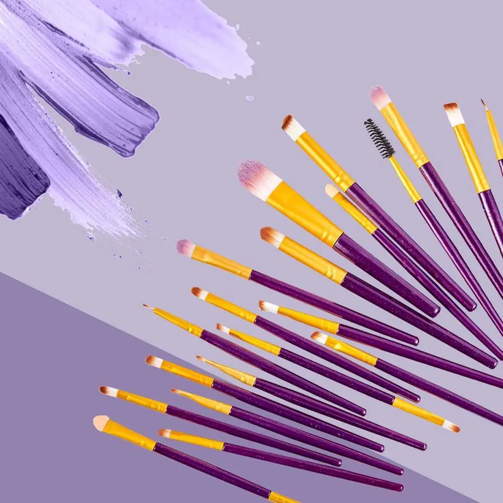 

20 Makeup Brushes Brushes Silky Texture Eyeshadow Foundation Tool Eyelash Cosmetic Up Lip Beauty Conceale Brush Powder Kit O5K6