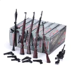 6 шт.компл. 1:6 4D сборная винтовка модель 16 98K РПГ SVT-40 M200 38 винтовка 12 дюймов экшн фигурка с оружием игрушка