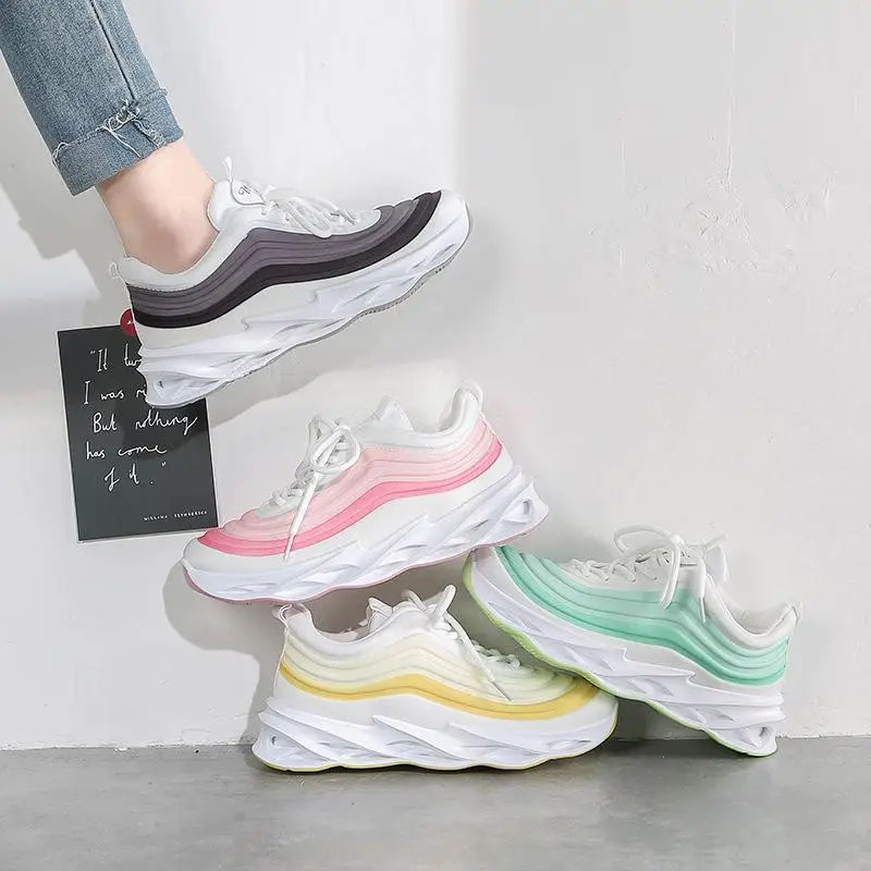 

2020 Autumn Mesh Sneakers Women Ins Super Fire New Dad Shoes Female Students Korean-Style Running Shoes Women Lightweight