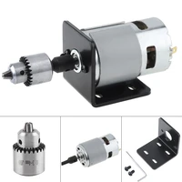 dc motor 775 12 24v ball bearing spindle motor small bench drill with jto chuck and mounting bracket for milling machine lathe