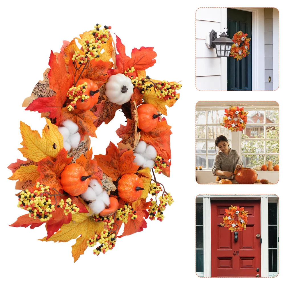 

Fall Wreath Unique Front Door Wreath Thanksgiving Decoration Party Decoration