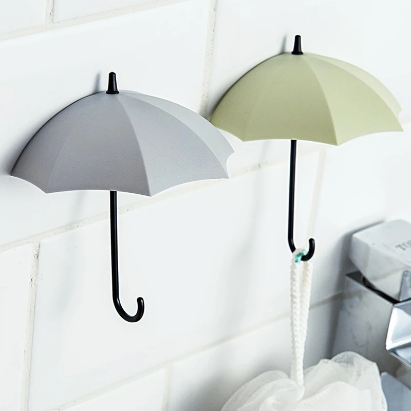 WV креативная вешалка для ключей в форме зонта DIY крючок халата декоративный